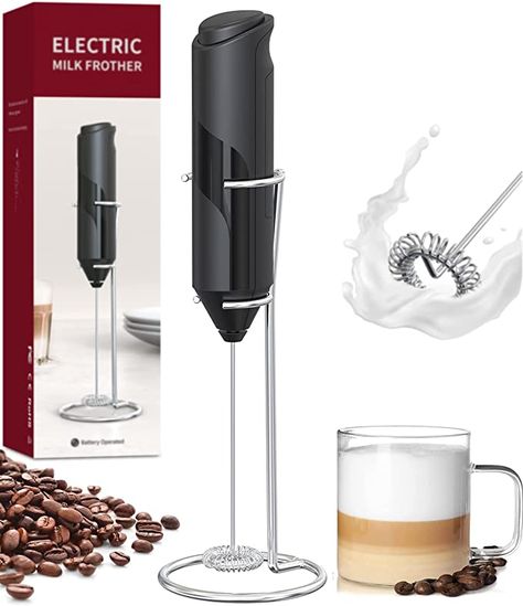 High Speed Milk Frother Whisk with Stand