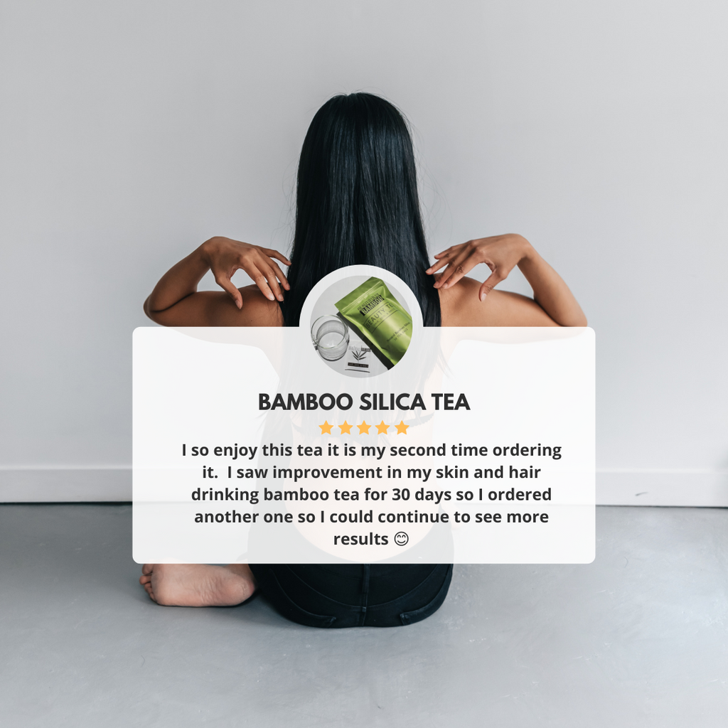 Silica Rich, Organic Bamboo Tea for Hair, Skin & Nails (30 Pyramid Tea Bags)